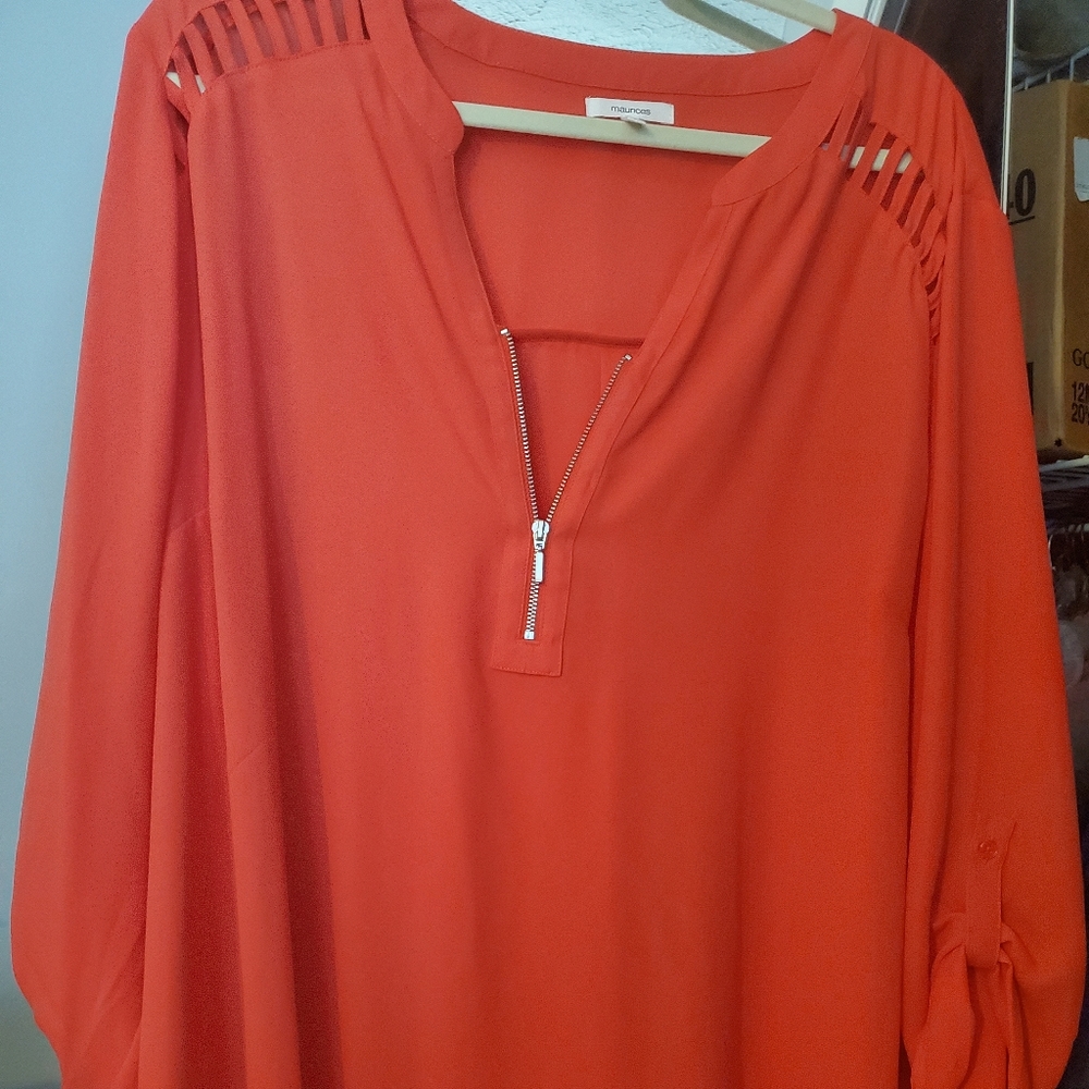NWT Maurices Sheer Blouse